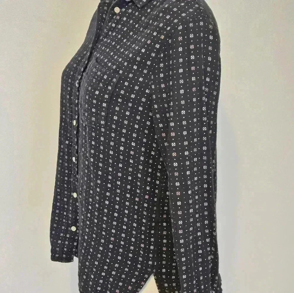 Madewell Oversized Ex Boyfriend Mayfair Foulard Ditsy Floral Button Up XS - Picture 6 of 12